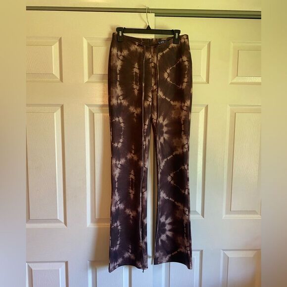 I am Gia medium brown tie die evie pants flare festival concert rave pants - Picture 3 of 10